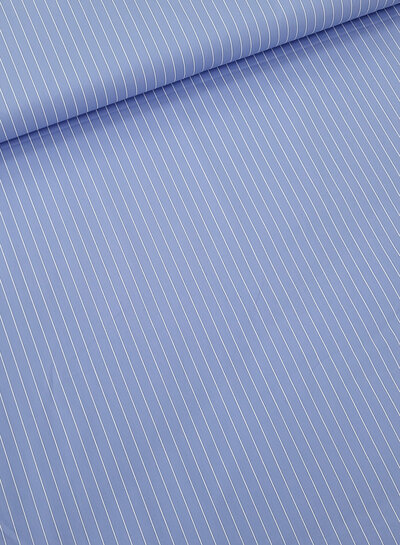 M. pine stripe blue - beautiful poplin cotton with a bit of stretch