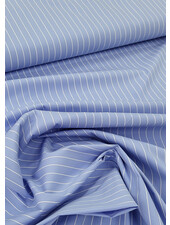 M. pine stripe blue - beautiful poplin cotton with a bit of stretch