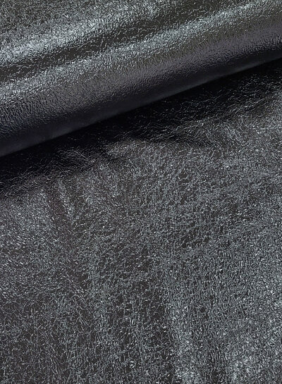 Madeline zwart leder met structuur - perfect voor rokken of broeken