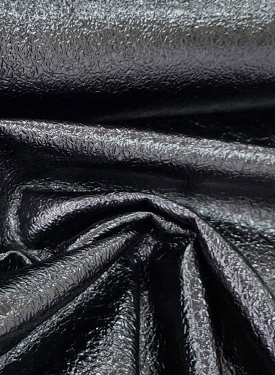 Madeline black leather with structure - perfect for skirts or trousers