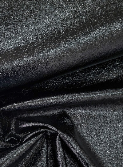 Madeline black leather with structure - perfect for skirts or trousers