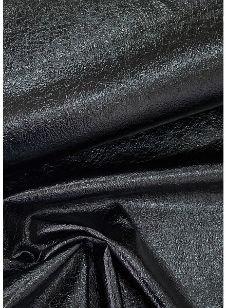 M. black leather with structure - perfect for skirts or trousers