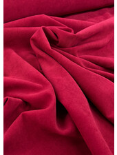 A la Ville red - beautiful velvet with twill binding