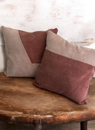 Madeline Marineblauw Cozy Pillow pakket - stoffenpakket voor luxueuze sierkussensloop
