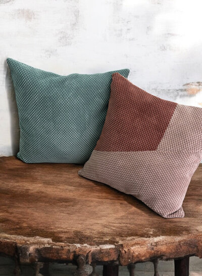 Madeline Marineblauw Cozy Pillow pakket - stoffenpakket voor luxueuze sierkussensloop