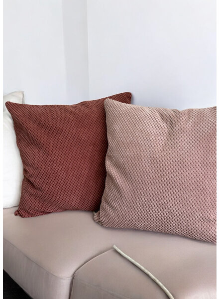 Madeline Marsala Cozy Pillow pakket - stoffenpakket voor luxueuze sierkussensloop