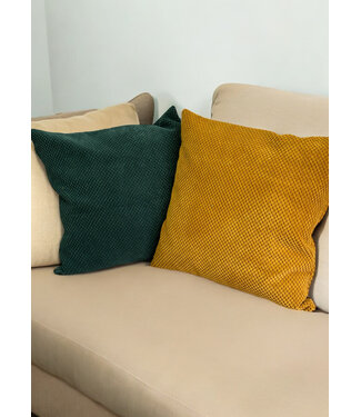 Madeline Ochre Cozy Pillow package - fabric package for luxurious decorative pillowcase