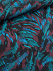 bordeaux petrol print - viscose lichte stretch