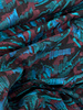 bordeaux petrol print - viscose lichte stretch