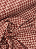 Swafing marsala houndstooth - soft structured jersey - 100% cotton