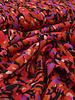 A la Ville rood en kardinaalpaars kleurexplosie - geweven viscose twill