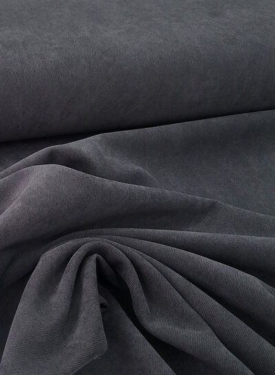 A la Ville anthracite - beautiful velvet with twill binding