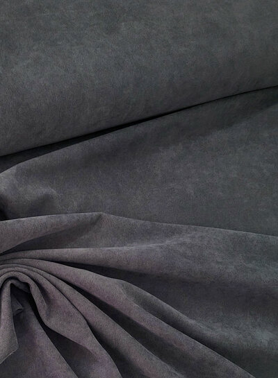 A la Ville anthracite - beautiful velvet with twill binding