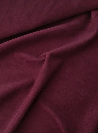 A la Ville aubergine - beautiful velvet with twill binding