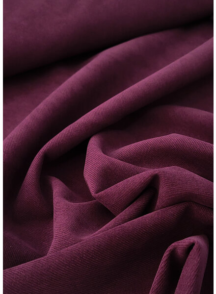 A la Ville aubergine - beautiful velvet with twill binding