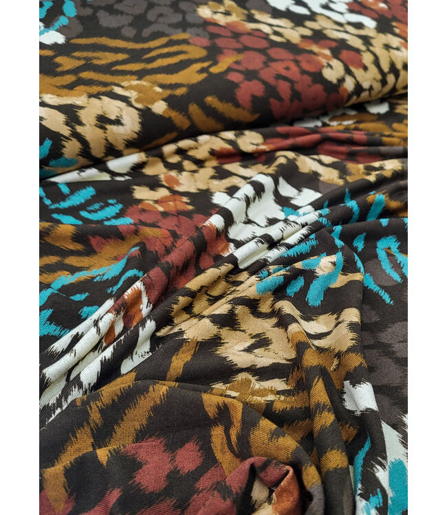 A la Ville animal print - prachtige viscose tricot