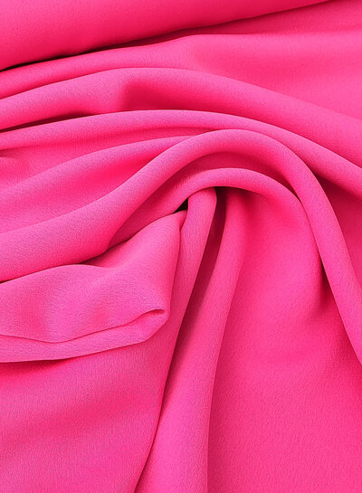 A la Ville bright pink - Italian crepe - beautiful heavy drape