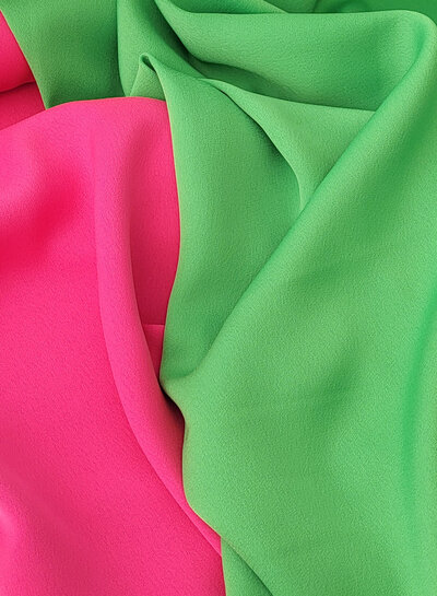 A la Ville bright green - Italian crepe - beautiful heavy drape