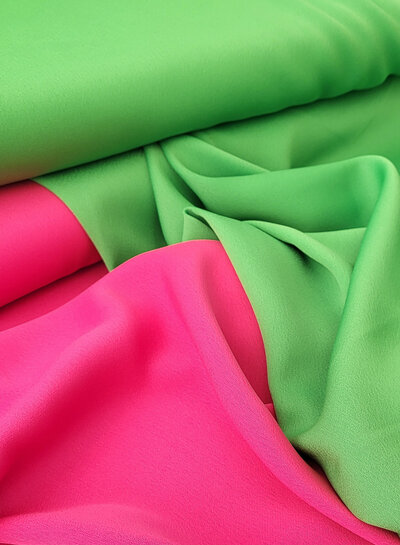 A la Ville bright green - Italian crepe - beautiful heavy drape