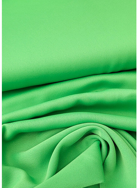 A la Ville bright green - Italian crepe - beautiful heavy drape