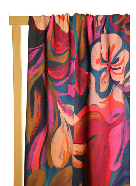 Atelier Jupe Large floral print in warm colours