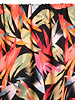 Atelier Jupe Black viscose with colorful leaves