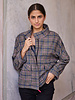 Atelier Jupe dark checked cotton blend