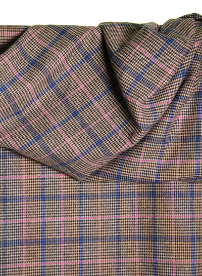 Atelier Jupe dark checked cotton blend