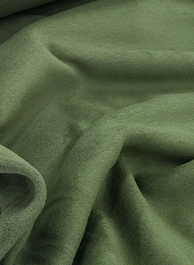 Swafing khaki - soft warm cotton fleece