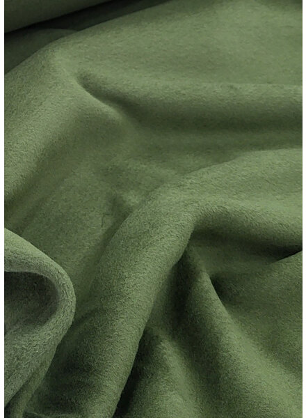 Swafing khaki - soft warm cotton fleece