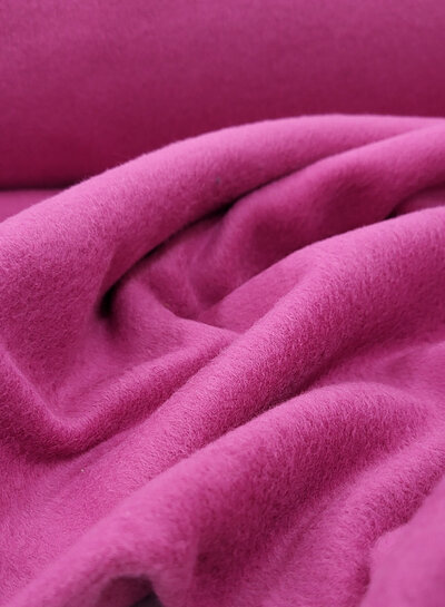 Swafing fuchsia - zachte warme katoen fleece
