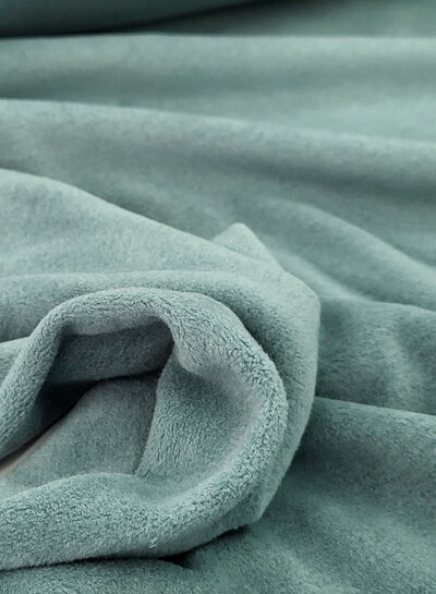 Swafing donker mint - zachte warme katoen fleece