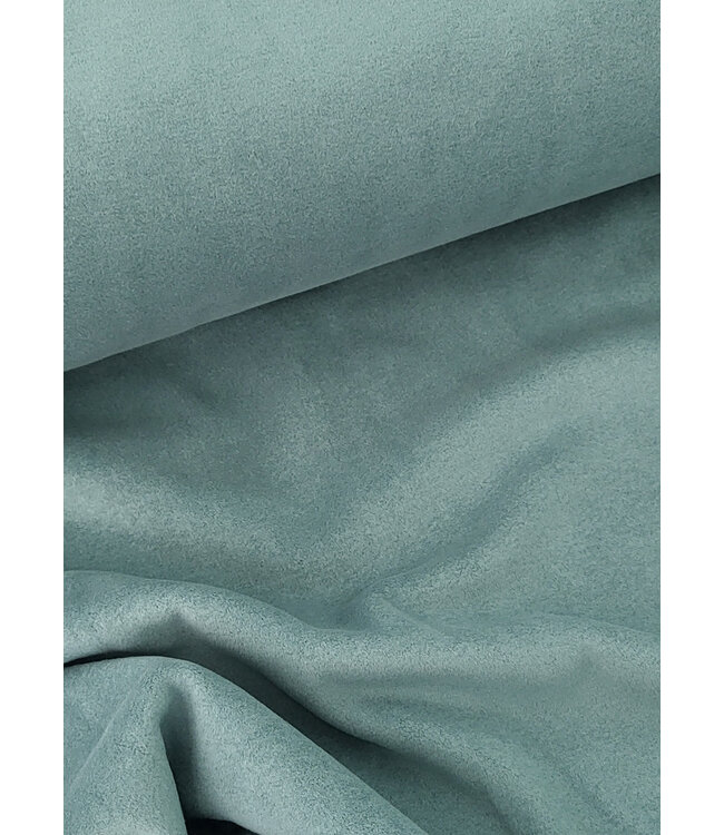 Swafing donker mint - zachte warme katoen fleece