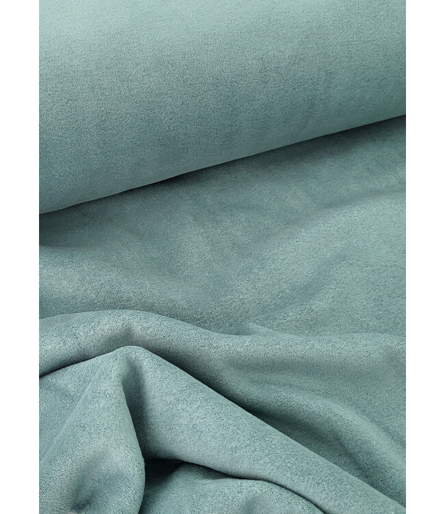 Swafing donker mint - zachte warme katoen fleece
