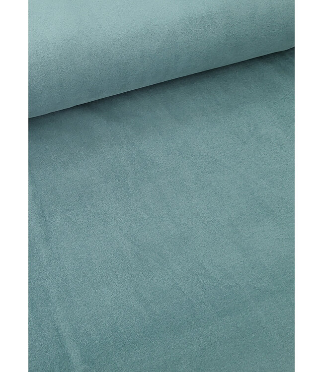 Swafing donker mint - zachte warme katoen fleece
