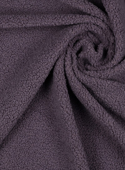 druif teddy bouclé stretch