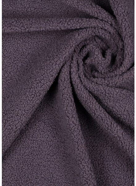 grape teddy bouclé stretch