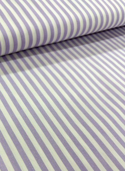 Fibremood leika _ strepen - stonewashed poplin