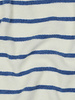 Madeline ecru - denim blue striped - sponge stretch terry cloth