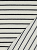 Madeline ecru - denim blue striped - sponge stretch terry cloth