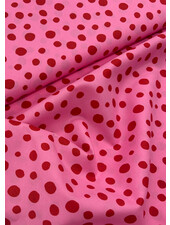 Madeline pink and red - dots - cotton