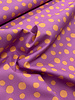 Madeline lilac and peach - dots - cotton