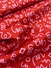 Madeline red and pink - Geometric poplin - cotton