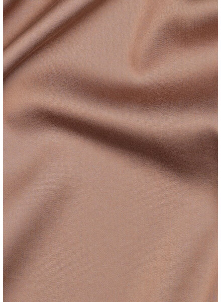 Madeline klei rozig bruin - Tencel lyocell satijn met een beetje stretch