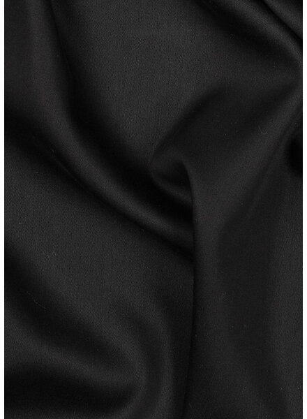 Madeline zwart - Tencel lyocell satijn met een beetje stretch