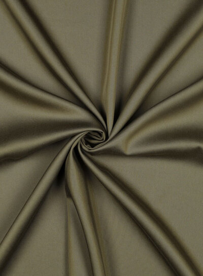 Madeline khaki groen - Tencel lyocell satijn met een beetje stretch
