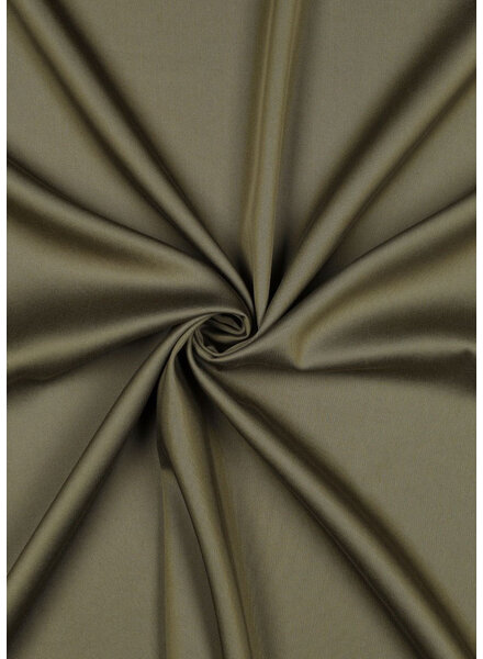 Madeline khaki green - Tencel lyocell satin with a little stretch