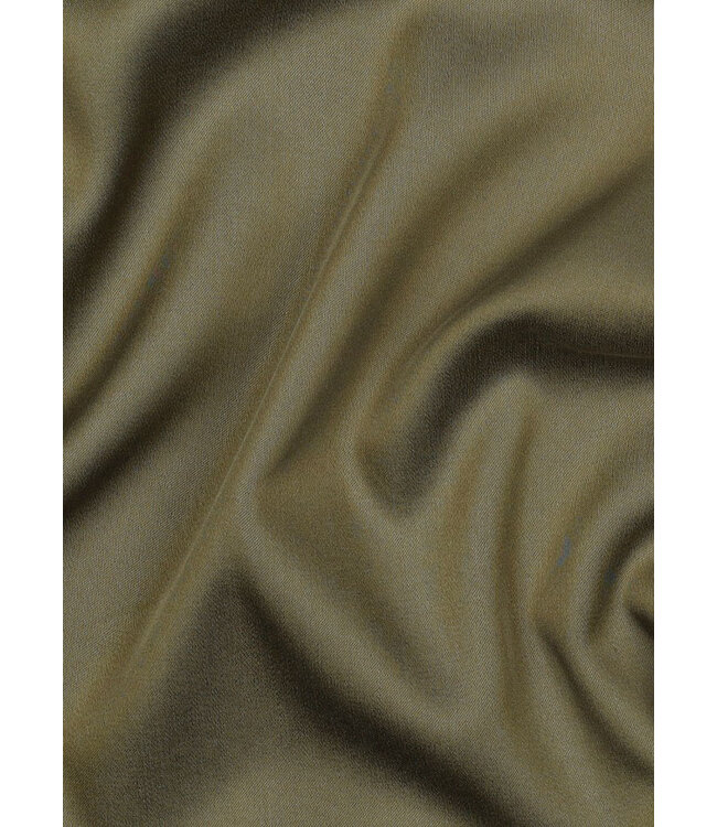 Madeline khaki groen - Tencel lyocell satijn met een beetje stretch