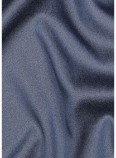 Madeline indigo blauw - Tencel lyocell satijn met een beetje stretch