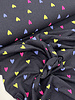 Madeline neon hartjes - melange dark indigo - tricot
